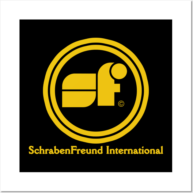 SchrabenFreund International in GOLD Wall Art by RobSchrab